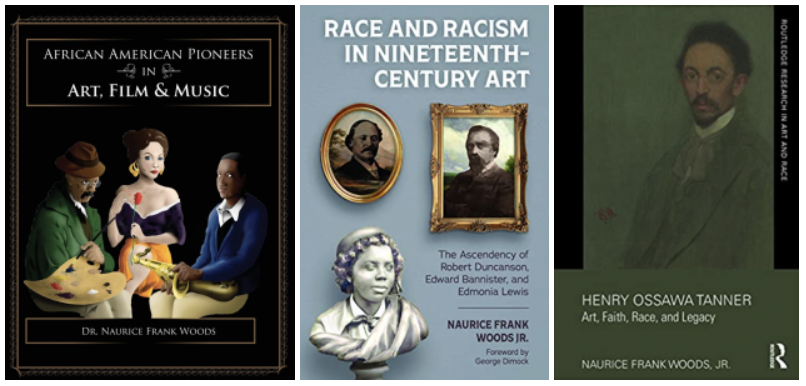 the covers of three books by Dr. Naurice Frank Woods.